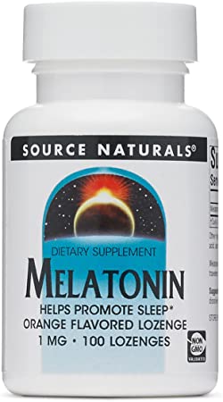 Source Naturals, Melatonin Sublingual Orange 1Mg, 100 Tablets