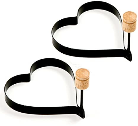 Norpro Nonstick Heart Pancake/Egg Rings, Set of 2