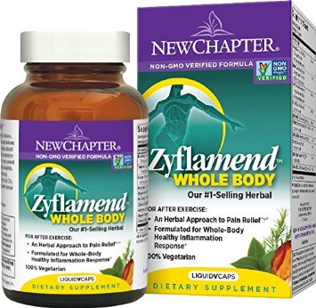 New Chapter Zyflamend Vegetarian Capsule with Turmeric Herbal Pain Reliever After Exercise 120 ct