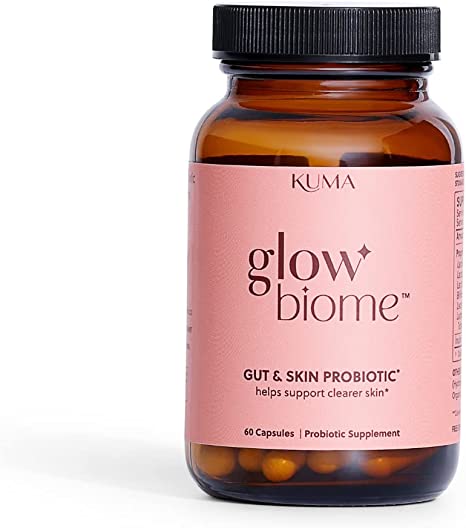 Kuma Glow Biome Clear Skin Probiotics   Prebiotic Capsules, 60Ct.
