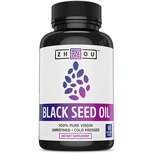 Black Seed Oil Capsules - 100% Virgin, Cold Pressed Source of Omega 3 6 9 - Nigella Sativa Black Cumin Seeds - Super Antioxidant for Immune Support, Joints, Digestion, Hair & Skin - 60 Liquid Caps