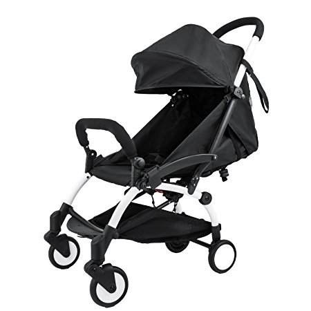 VEVOR Folding Baby Stroller 2 In 1 Lightweight Stroller Travel System Mini Single Stroller (mini)