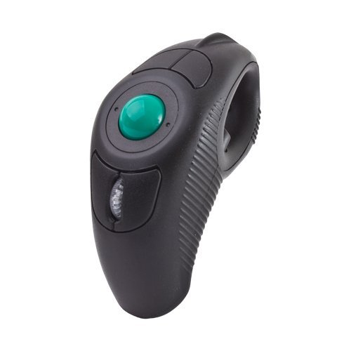 Y-10W 2.4 GHz Portable Finger Wireless Ambidextrous Trackball Mouse for Left/ Right Handed Users