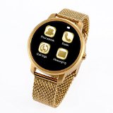 Marvie V360 Round Smartwatch Calorie Pedometer Sleep Monitor Pedometer Remote Control Voice Control Bluetooth 40 Gold