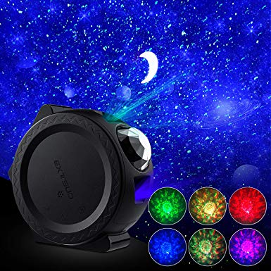 EXTSUD LED Projector Lights Star Sky Projector, Lamp Dynamic Lamp Romantic Night Light 360 Rotation Sleep Soothing Color Changing Lamp for Kids Adults Stage Bedroom Wedding Party Christmas