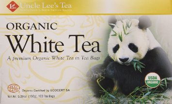 Uncle Les's Tea- Organic White Tea, premium organic White Tea in Tea Bags 100ct