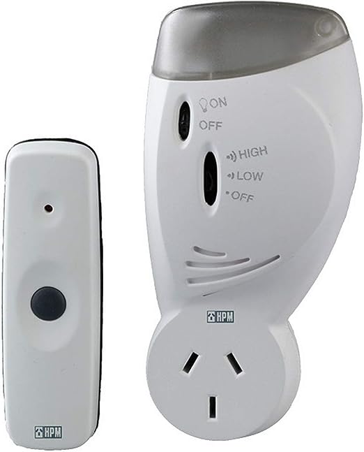 HPM D641 Series Long Range Flashing Light Plug in Wireless Door Chime