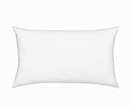 Fennco Styles Polyester Fiber White Pillow Insert - Made in USA (14"x23")