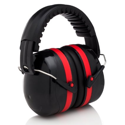 Ear Defense 3000 EN352-1 Adjustable Hearing Protection Safety Ear Muffs for Large Adults and Kids