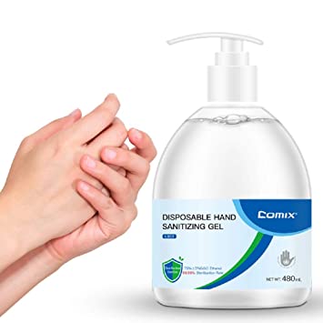 Comix Hand Sanitizer Gel 16 Fl Oz /480ml Alcohol Based, Free Foaming Hand Sanitizer, No Rinse Foam Hand Soap Gel, Kid Friendly, L902