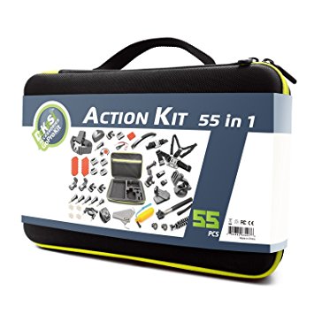 DeKaSi Accessories Action Kit for Gopro HERO 5/4/3/SJ4000/SJ5000/SJ6000 (55-IN-1)