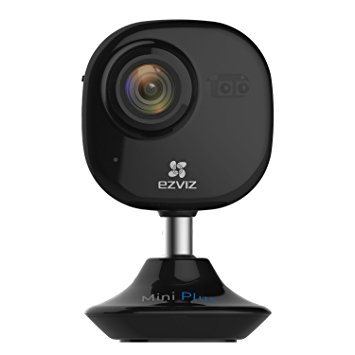 EZVIZ Mini  (Plus) 1080P Full HD Wi-Fi CCTV Indoor Cube Camera with Cloud Recording – 10m Infrared Night Vision, Works with Alexa IFTTT – Black