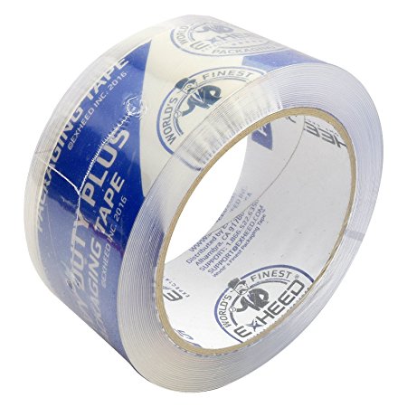EXHEED Packing Tape Extra Thick 3.1 Mil Packaging, Shipping, Sealing for Box, Package, Storage and Moving Ultra Clear, Heavy Duty Plus, Commercial and Industrial Grade Tape