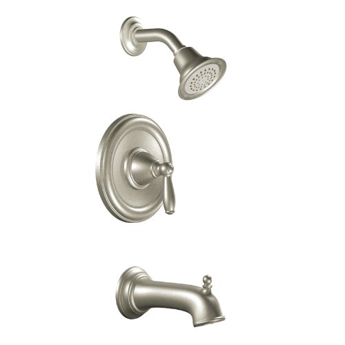 Moen T2153BN Brantford PosiTemp Tub and Shower Trim Kit without Valve, Brushed Nickel