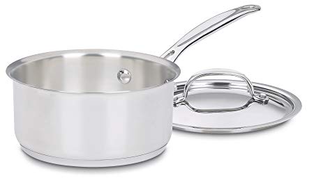 🏆Premium Pack 719-14 Chef's Classic Stainless 1-Quart Saucepan with Cover