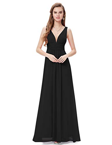 Ever-Pretty Sleeveless V-Neck Semi-Formal Maxi Evening Dress 09016