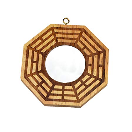 Feng Shui Peach Wood Bagua Mirrors Pakua 4 Inch W Fengshuisale Red String Bracelet (Concave)