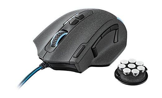 Trust Gaming GXT 155 RGB Gaming Mouse with Weight Tuning Set, On-Board Memory, RGB LED Lighting and Gaming Software, Black