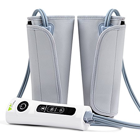 Amzdeal Leg Massager Healthcare Air Compression Leg Wrap Massage Therapy for Home/Travel Use