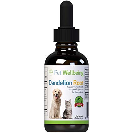 Pet Wellbeing Dandelion Root for Dogs - All Natural Dandelion Root - Dog Liver, Digestive, and Cardiovascular Support - 2oz (59ml)