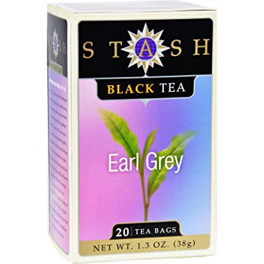 Stash Premium Black Earl Grey Tea - 20 bags per pack - 6 packs per case.