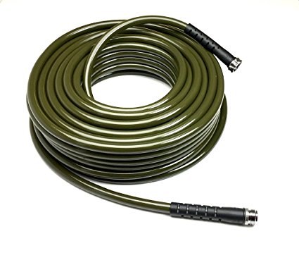 Water Right 600 Series Polyurethane Drinking Water Safe Garden Hose, 100-Foot by 5/8-Inch, Stainless Steel Fittings, Olive Green, USA Made
