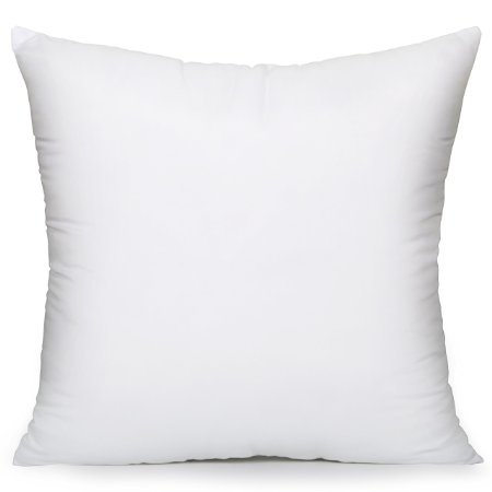 Acanva Hypo-allergenic Pillow Form Insert Cushion Sham Stuffer Square 20 x 20quot Inches