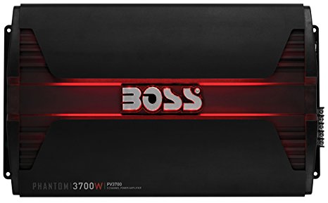 BOSS AUDIO PV3700 Phantom 3700-Watt Full Range, Class A/B 2 to 8 Ohm Stable 5 Channel Amplifier with Remote Subwoofer Level Control