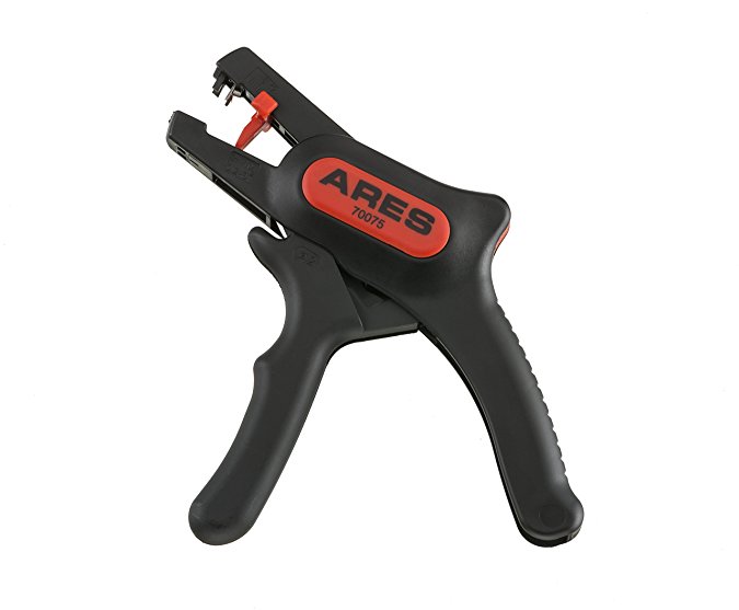 Automatic Wire Stripper and Cutter | ARES 70075 | Self Adjusting Jaws Easily Strip 10-24 AWG Wire | Built in Cutter Cuts Up to 12 AWG Wire | Simultaneously Grips and Strips Wire with Ease