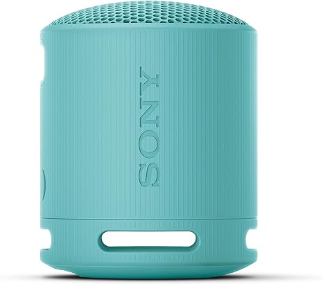 Sony SRS-XB100 - Wireless Bluetooth, Portable, Lightweight, Compact Outdoor, Travel, Speaker, Durable IP67 Waterproof & Dustproof,16 HR Battery, Versatile Strap, Hands-Free Calling, Blue