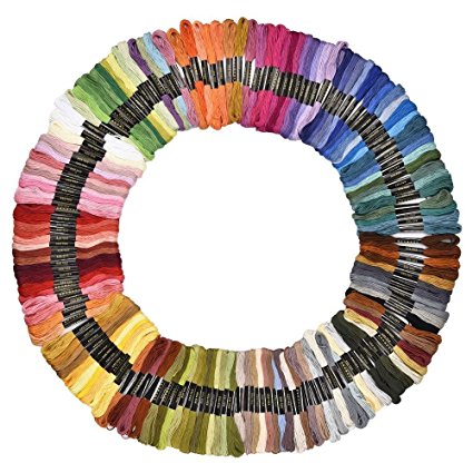 Soledi Cross Stitch Floss 150 Skeins Premium Rainbow Color Embroidery Floss Sewing Threads