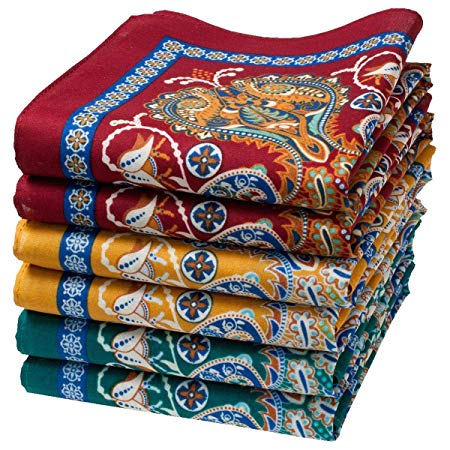 "Samarkand" fine oriental handkerchiefs - 14" square - Bag of 6 units