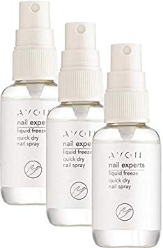 3 x Avon Nail Experts Liquid Freeze Quick Dry Nail Spray