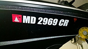 Custom Made 3" Boat Registration Numbers Decal Stickers PWC