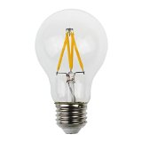LIGHTSTORY Vintage LED Filament Bulb A19 - 3W LED Light Bulb Medium Screw E26 Base Clear Soft White 2700K LED Edison Bulb 40W Equivalent 120VAC Non-dimmable