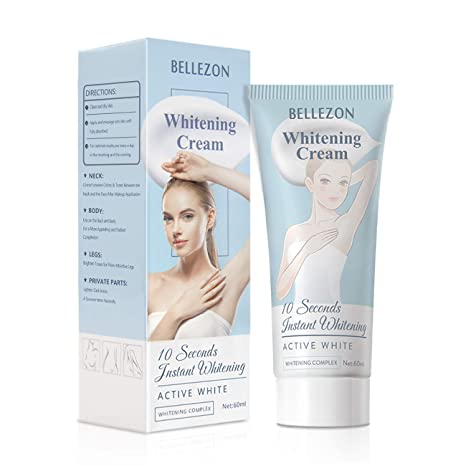 Whitening Cream, Skin Lightening Cream, Effective Lightening Cream for Knees, Elbows, Armpit, Sensitive Areas, Brightens & Nourishes Repairs Skins 60ml