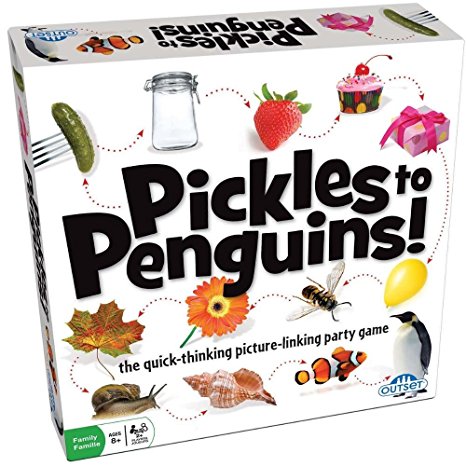 Outset Media - Pickles to Penguins Family Game - Quick Thinking Card Game (Ages 8 and Up)