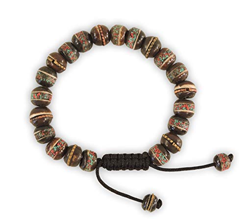 Hands Of Tibet Embedded Medicine Bracelet Yoga Healing Beads Adjustable Wrist Mala Many Color Choices
