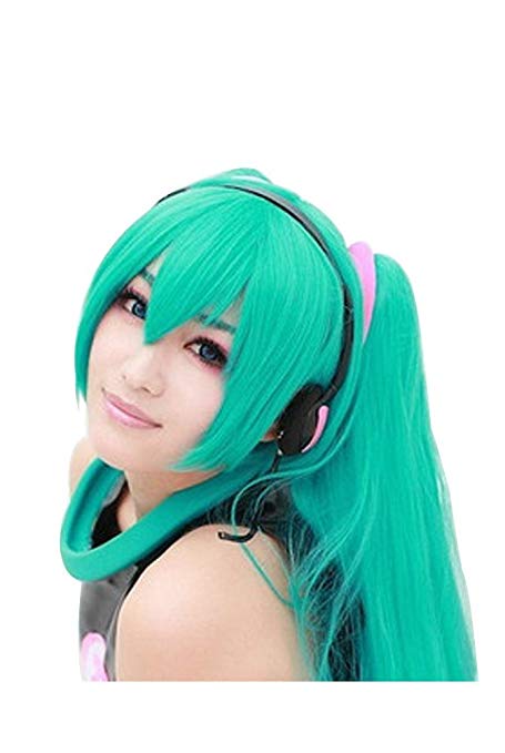Anogol Hair Cap  120cm Miku's Day Vocaloid Hatsune Miku Cosplay Wig