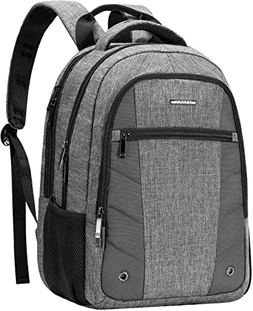 TOGORE Laptop Backpack, 40L Business Work Travel Computer Rucksack with USB Charging Port, College School Bag for Men,Women(Grey)