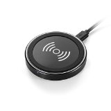 Anker Wireless Charger PowerPort Qi Wireless Charging Pad for Samsung S6  Edge  Plus Note 5 Nexus 4  5  6  7 Nokia Lumia 920 LG Optimus Vu2 HTC 8X  Droid DNA and All Qi-Enabled Devices Black-Retail Packaging