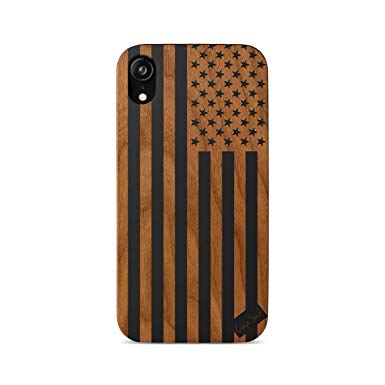 iPhone 11 Pro Max Case by Case Yard Fit for iPhone 11 Pro Max 6.5-Inch [ 2019 Release ] Shock-Absorption iPhone 11 Pro Max Phone Cover Wood Black iPhone 11 Pro Max Cases American Flag
