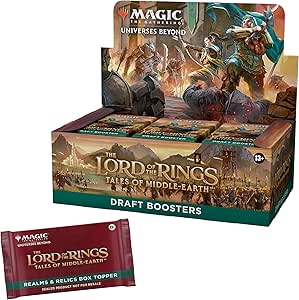 Magic: The Gathering The Lord of The Rings: Tales of Middle-Earth Draft Booster Box - 36 Packs   1 Box Topper Card