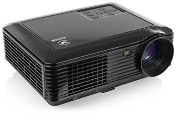 WickedHD WP-228 1080P Video Projector 3000 Lumen HD (1280x800 Native) Built-in TV Tuner Supports 30-200" Screen Size Upscalable