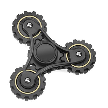 Fidget Spinner and Hand Spinner, WOPOW Durable and Rugged Wheel Gears Fidget Toy for Adults and Kids to Relieve Anxiety and Stress