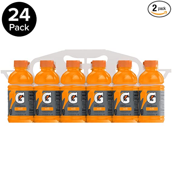 Gatorade Thirst Quencher, Orange, 12 Ounce Bottles (Pack of 24)