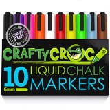 CHALK MARKERS - AWARD WINNING Mega 10 Pack - Each Premium Quality Pen With Unique Reversible Tip