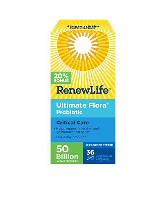 Renew Life Ultimate Flora 50 Billion, 36 Vegetable Capsules (Bonus Size)