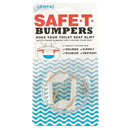 Safe-t-bumpers Toilet Seat Stabilizers (Two Sets)