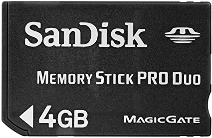 Sandisk 4GB Memory Stick PRO Duo (SDMSPD-4096, Static Pack)